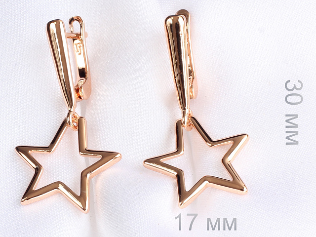 фото Серьги  fallon - (артикул - 18e09400-FF8594)